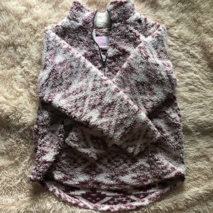 Sherpa pullover sweater